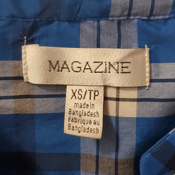 Thin Blue and White Flannel - Picture 3 of 4